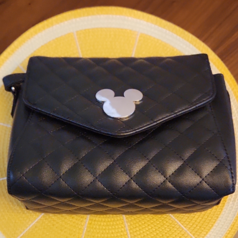 Black Quilted Crossbody Bag